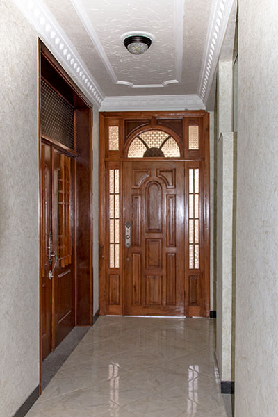 exterior cathedral door from inside